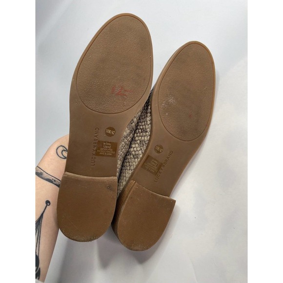 COPY - Lucky Brand Womens LK Cahill Leather Closed Toe Loafers Snakeprint Size … - Picture 6 of 10